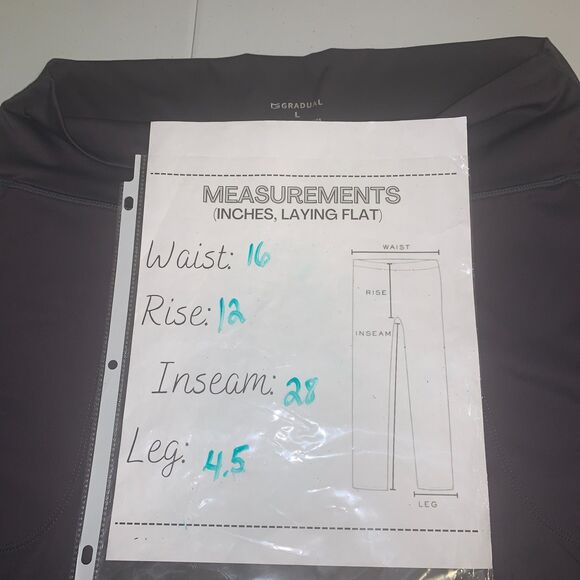 Gradual Joggers Large Gray Pants Lounge Activewear Athleisure Comfy Tapered Legs - Picture 4 of 4